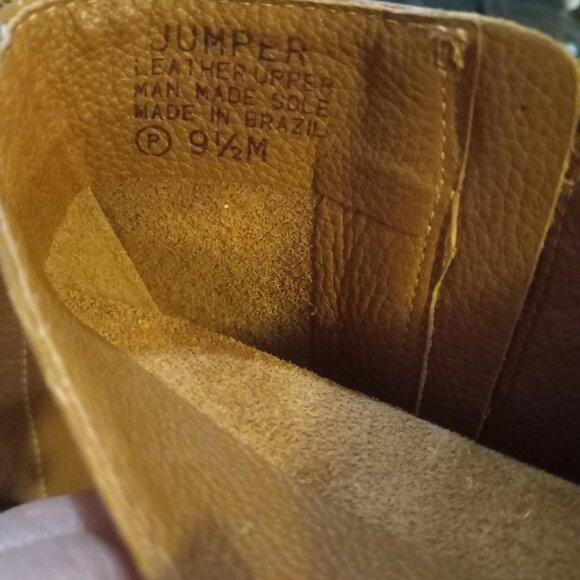 Vintage Etienne Aigner Cognac Brown Leather Booties Womens 9.5 Medium Side Zippe - Picture 7 of 7